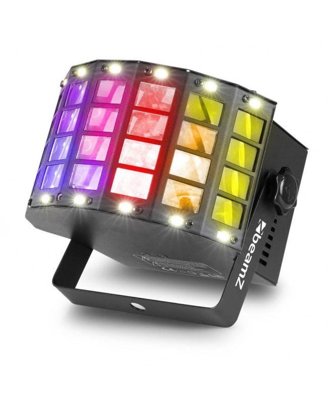 beamZ DerbyStrobe 4 x3W RGBW DMX IRC Effetti LED