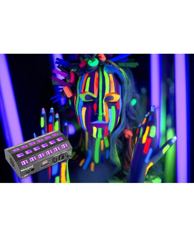 beamZ Flood24UV 24x3W UV 4 ch, DMX Blacklight