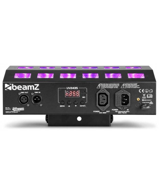 beamZ Flood24UV 24x3W UV 4 ch, DMX Blacklight