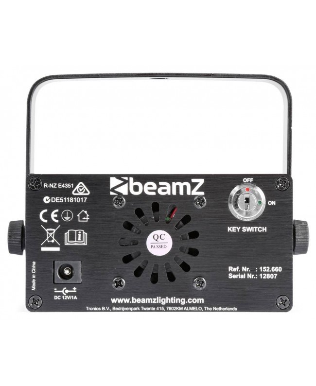 beamZ Weißes Doppel-Laser-RGB-Gobo IRC Laser