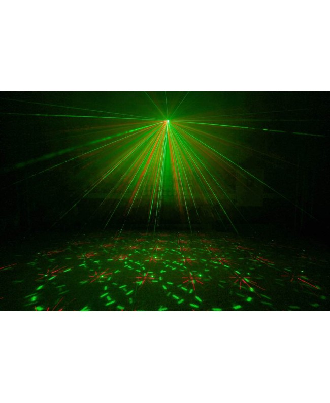 beamZ Weißes Doppel-Laser-RGB-Gobo IRC Laser