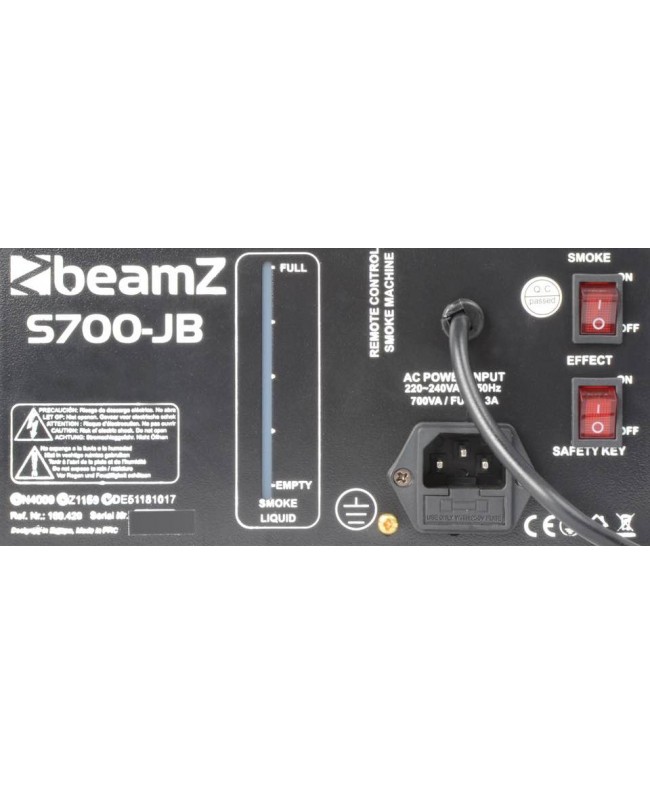 beamZ S700-JB Smokemachine + Jelly LED Fog machines