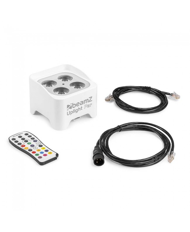 beamZ BBP90W Uplight 4x4W 4in1 DMX IRC wht Battery Lights
