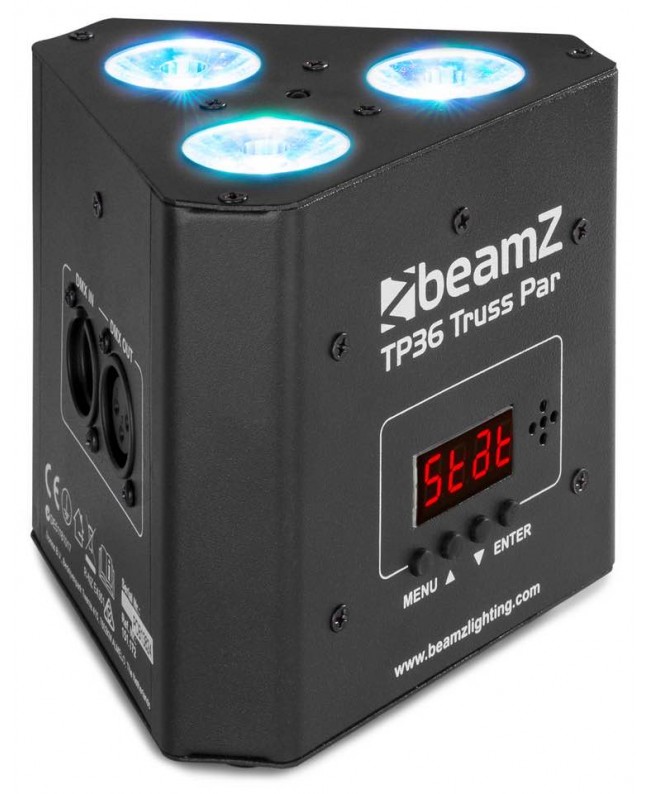 BeamZ TP36 Traverse Par 3 x 4W 4in1 RGB-UV D Batteriebetriebene Leuchten