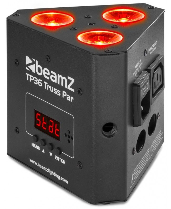 BeamZ TP36 Traverse Par 3 x 4W 4in1 RGB-UV D Batteriebetriebene Leuchten