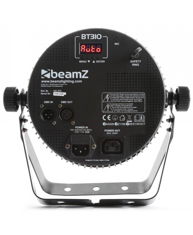 beamZ BT310 Flat PAR 12x6W 4-1 DMX IRC LED PAR