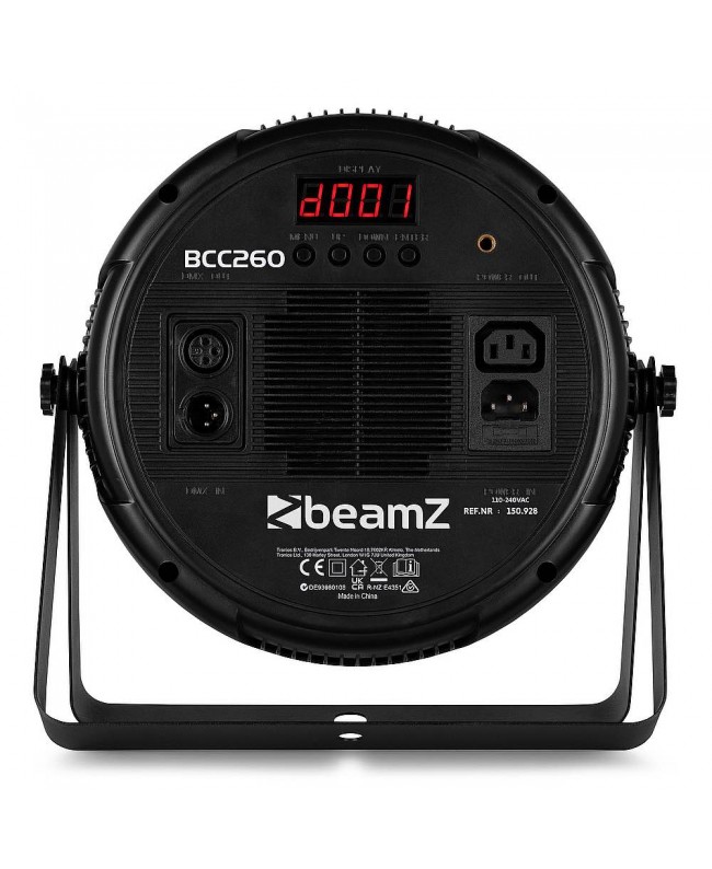 beamZ BCC260 FlatPar 27x6W 6in1 DMX IRC LED PAR