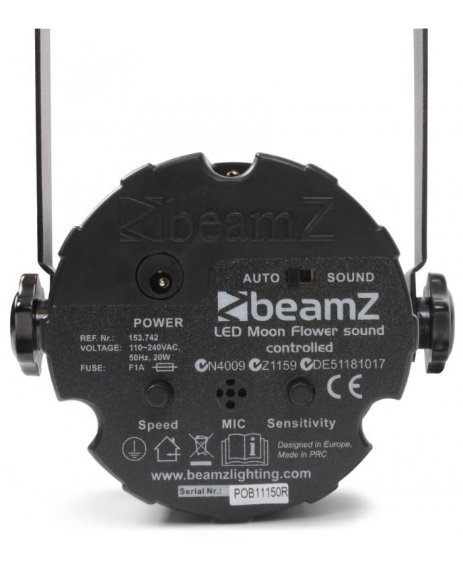 beamZ LED Moon Flower RGBWA SC BLK Effetti LED