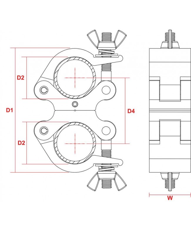 beamZ BC50-500D Swivel Coupler Sl 500kg A Ganci