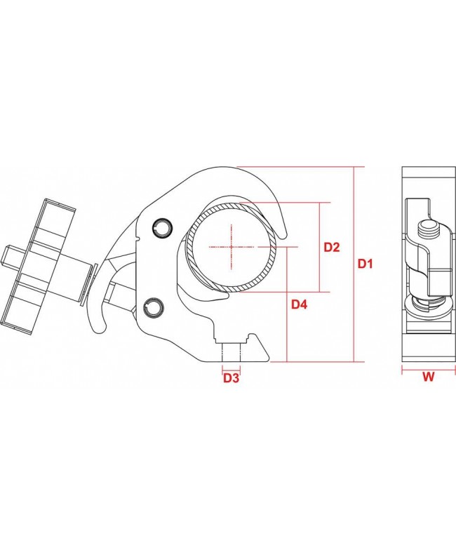 beamZ BC50B-250T Quick Trigger Sl 250kg B Clamps