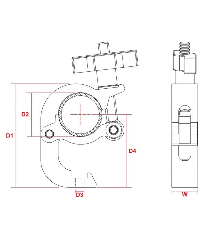 beamZ BC50-250Q Trigger Clamp Sl 250kg Al Clamps