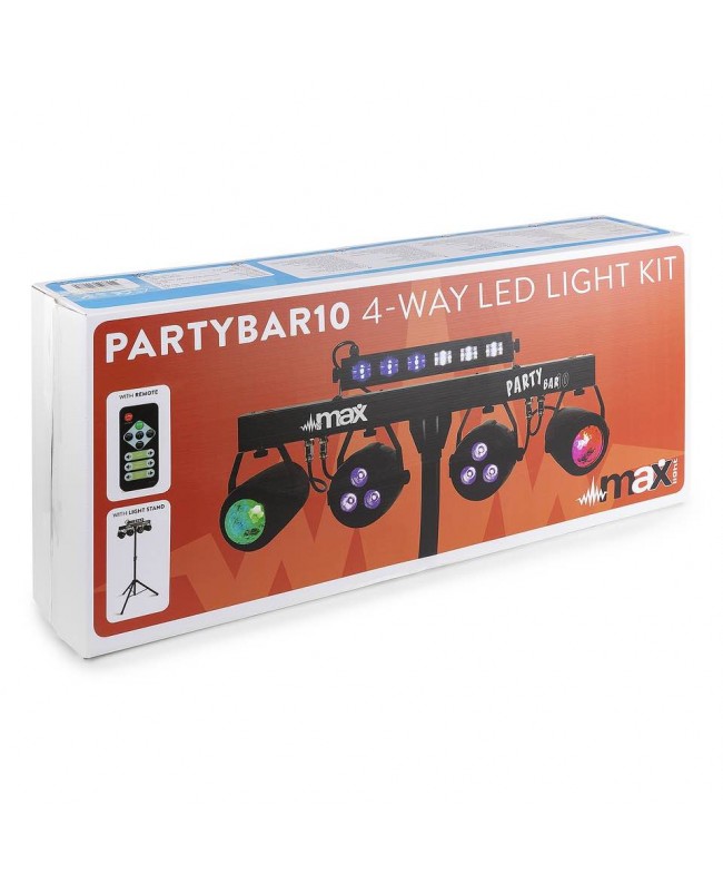 beamZ PartyBar10 2xJellym.2xPAR3LED 6xLED LED Effects