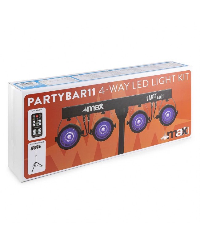 beamZ PartyBar11 4 x COB 20W RGB IRC Stan LED Effects