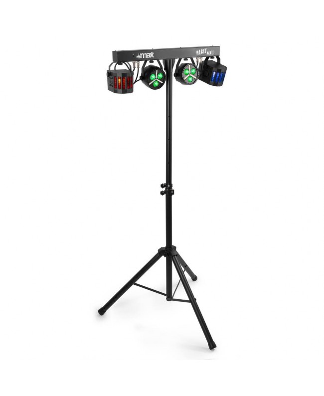 beamZ Partybar12 2x PARstrobe+2 x Derby Effetti LED