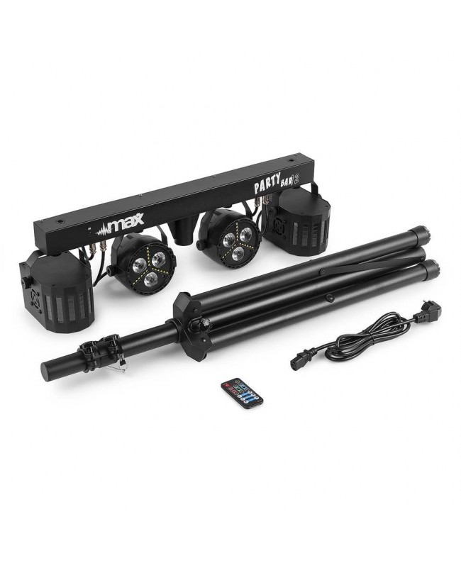 beamZ Partybar12 2x PARstrobe+2 x Derby LED Effekte