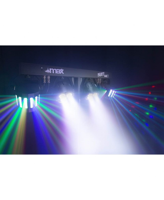beamZ Partybar12 2x PARstrobe+2 x Derby LED Effekte
