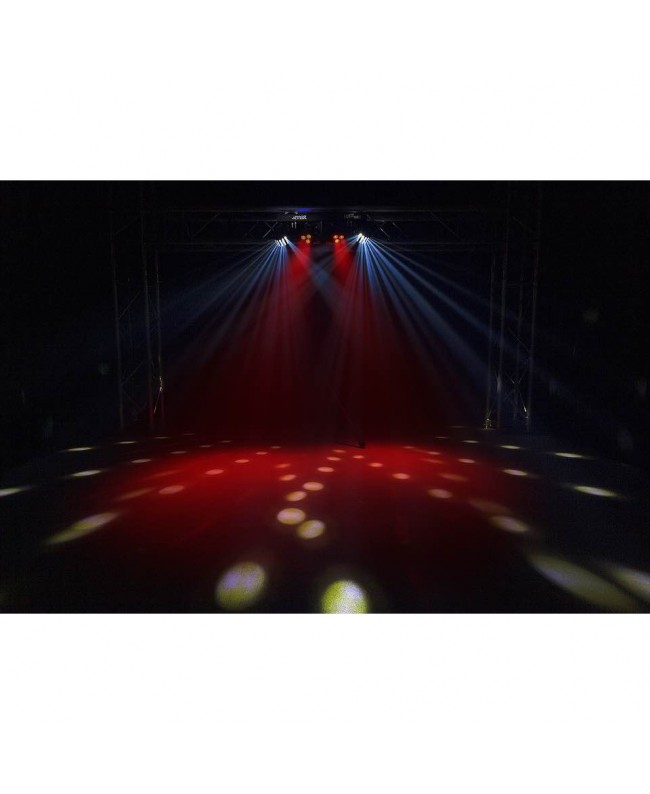 beamZ Partybar12 2x PARstrobe+2 x Derby Effetti LED