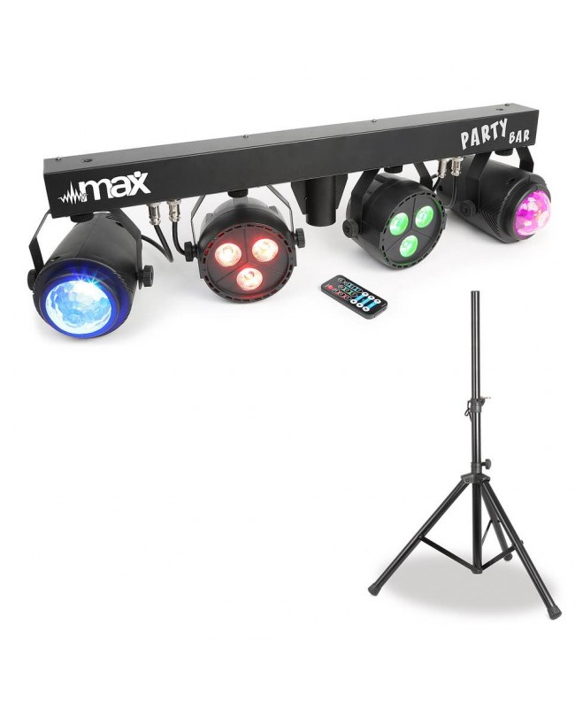 beamZ PartyBar1 2PAR 3x4in1LED+2 JellyB Effetti LED