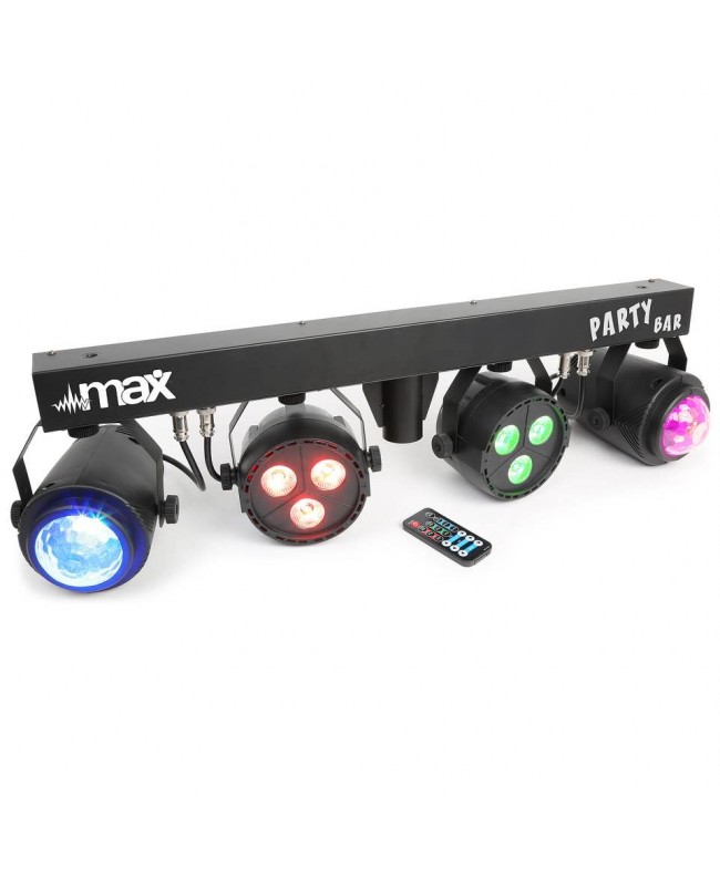 beamZ PartyBar1 2PAR 3x4in1LED+2 JellyB Effetti LED
