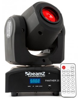beamZ Panther 25 LED Spot Mov.Head IRC Teste mobili Spot