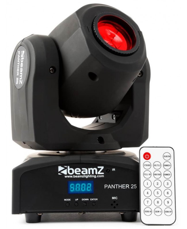 beamZ Panther 25 LED Spot Mov.Head IRC Teste mobili Spot