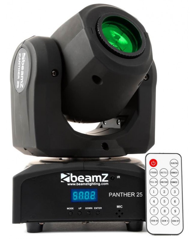 beamZ Panther 25 LED Spot Mov.Head IRC Teste mobili Spot