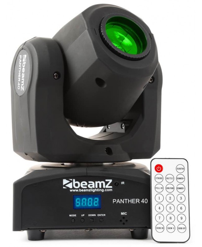 beamZ Panther 40 LED Spot Mov.Head IRC Teste mobili Spot