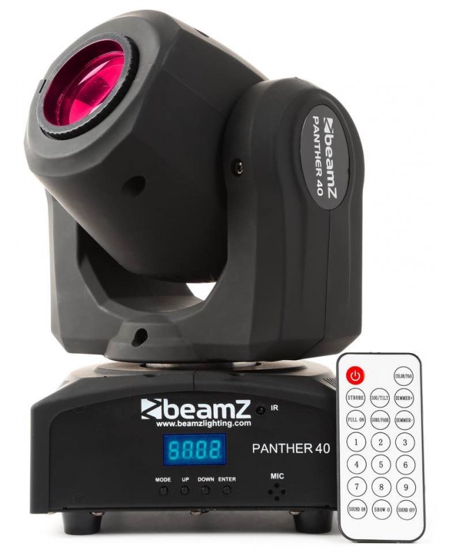beamZ Panther 40 LED Spot Mov.Head IRC Teste mobili Spot