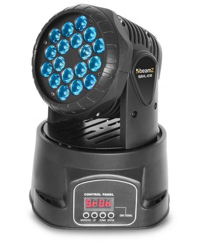 beamZ MHL108MK3 Wash 18x 3-1 RGB 11 DMX Teste mobili Wash