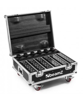 beamZ FCC12 FlightCase for 6x BBB612 Char Cases for spotlights