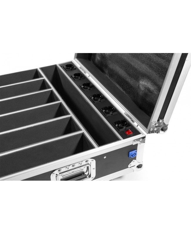 beamZ FCC12 FlightCase for 6x BBB612 Char Cases for spotlights