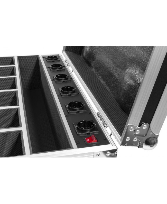 beamZ FCC12 FlightCase for 6x BBB612 Char Cases for spotlights