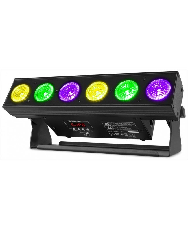 beamZ BBB612 LED Bar 6x12W 6in1 LiBatt. Fari LED a batteria