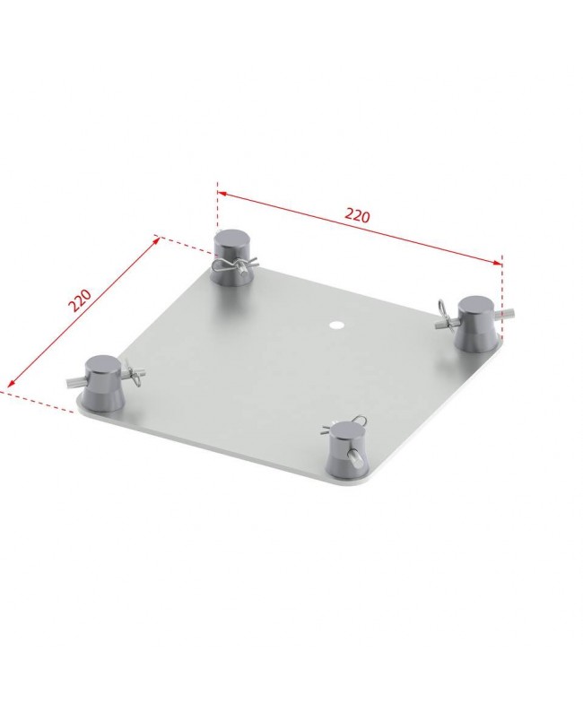 beamZPro P24 DECO Truss Base Plate Complete Deco Square