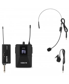 Vonyx WM55B Wirel.BodyPack 1xUHF plug-in Headset Funksysteme