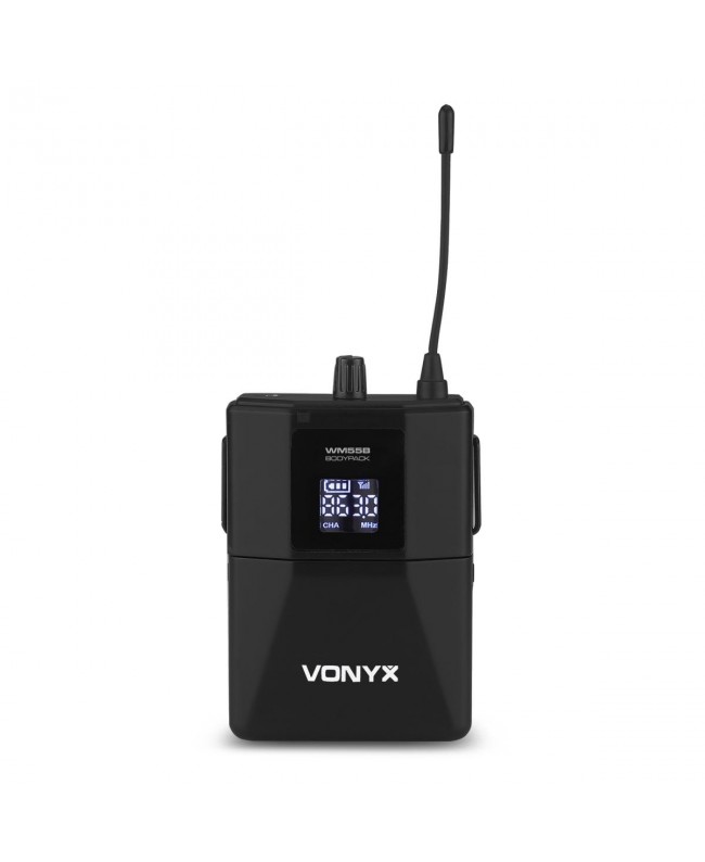 Vonyx WM55B Wirel.BodyPack 1xUHF plug-in Sistema wireless Headset