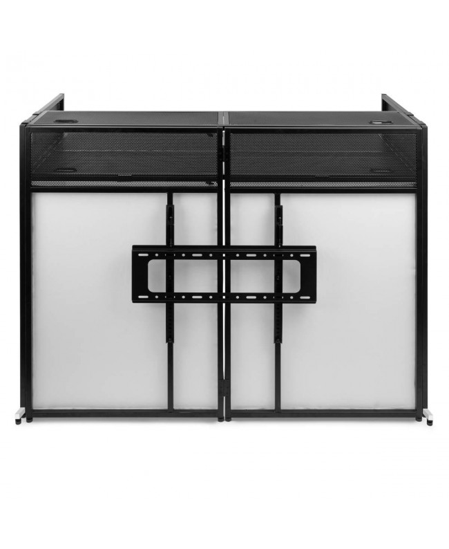 Vonyx DB60 Pro DJ Booth Alum.Screen.1.3m DJ Tables