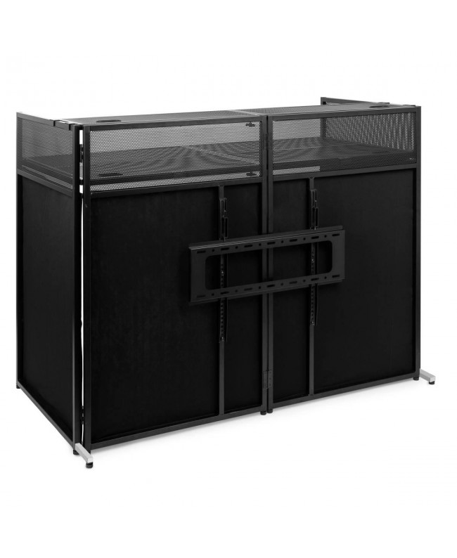 Vonyx DB60 Pro DJ Booth Alum.Screen.1,3m Tavoli per DJ
