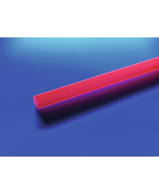 Eurolite Leer-Rohr 10x10mm rot UV-aktiv 2m