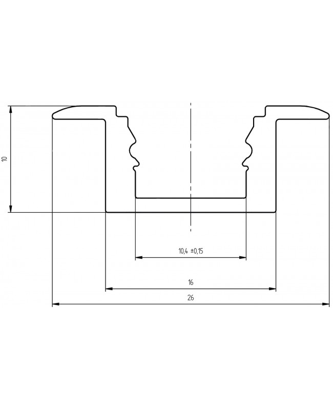 Eurolite U-Profil MSA für LED Strip silber 2m