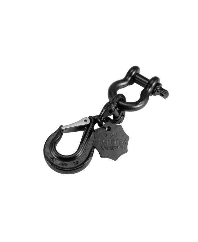 Safetex Universal HangUp-Unit 22cm nero eloxal WLL2000kg Paranchi a catena