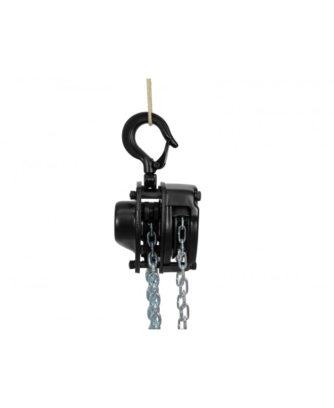 Safetex Stirnradflaschenzug 250kg 6m Hub schwarz Kettenzüge