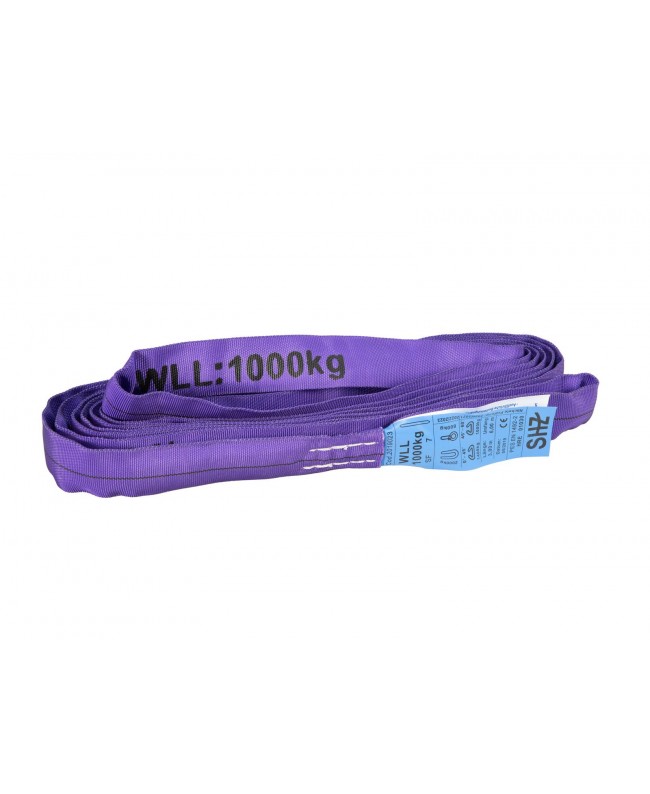 Shz Round Sling 3m, max. Load 1000KG according to EN 1492-2 SF7 violett