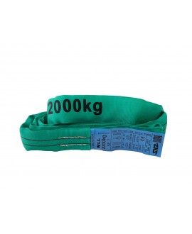 Shz Round Sling 1m, max. Load 2000KG according to EN 1492-2 SF7 green