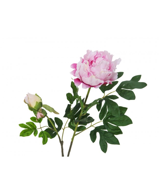 Europalms Peony Branch premium, artificial plant, pink, 100cm Articoli stagionali