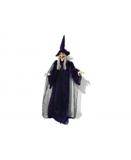 Europalms Halloween Figure Witch, animated 175cm Articoli stagionali