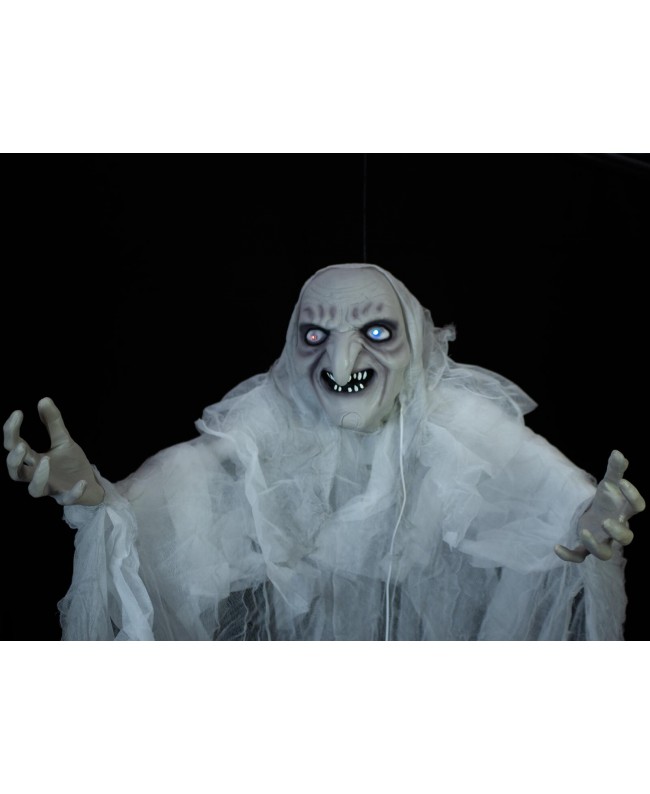 Europalms Strega di Halloween, bianco, 170x50x20cm
