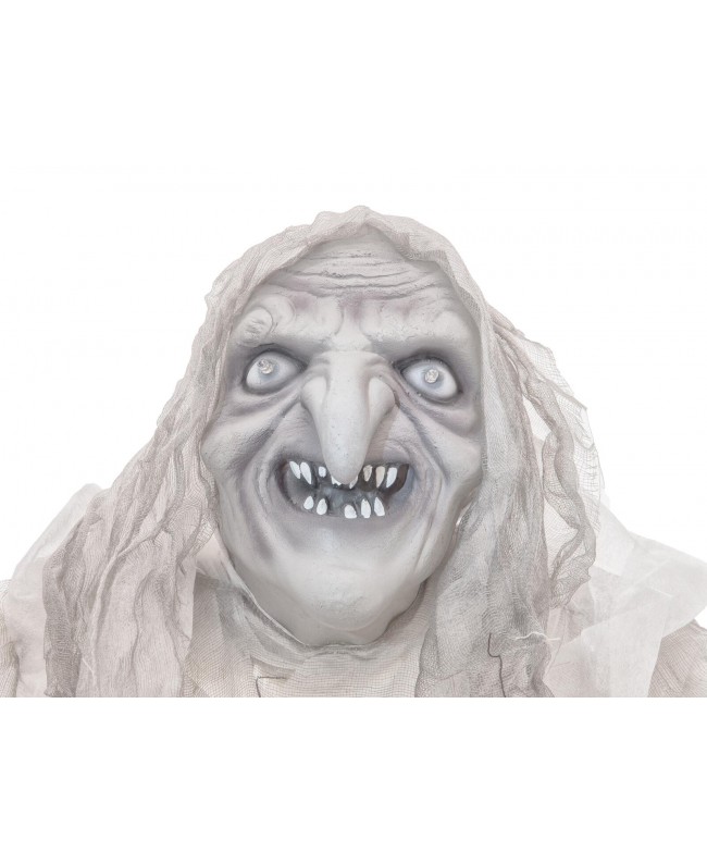 Europalms Strega di Halloween, bianco, 170x50x20cm