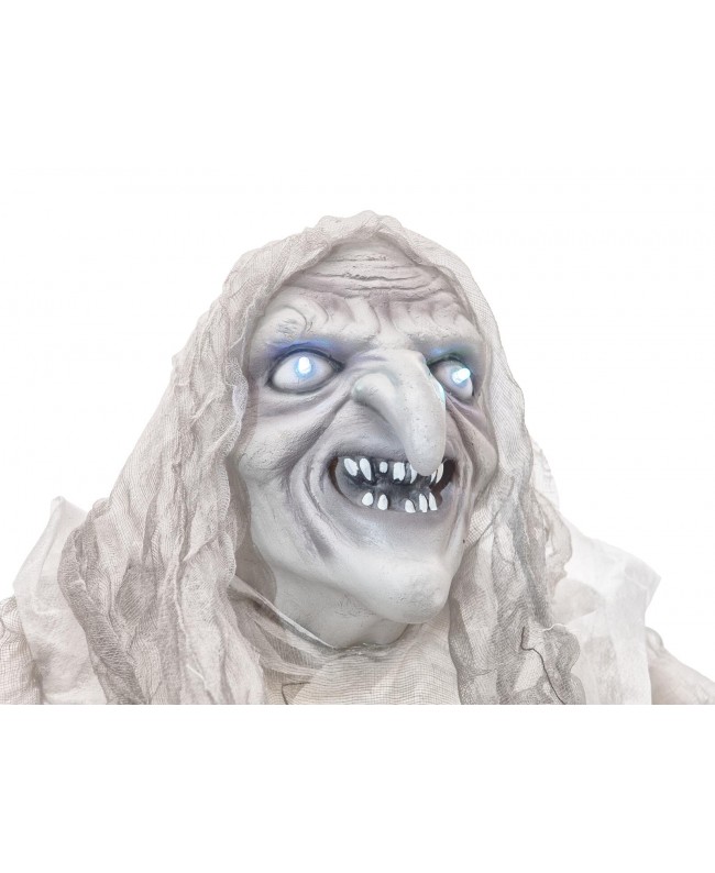 Europalms Strega di Halloween, bianco, 170x50x20cm