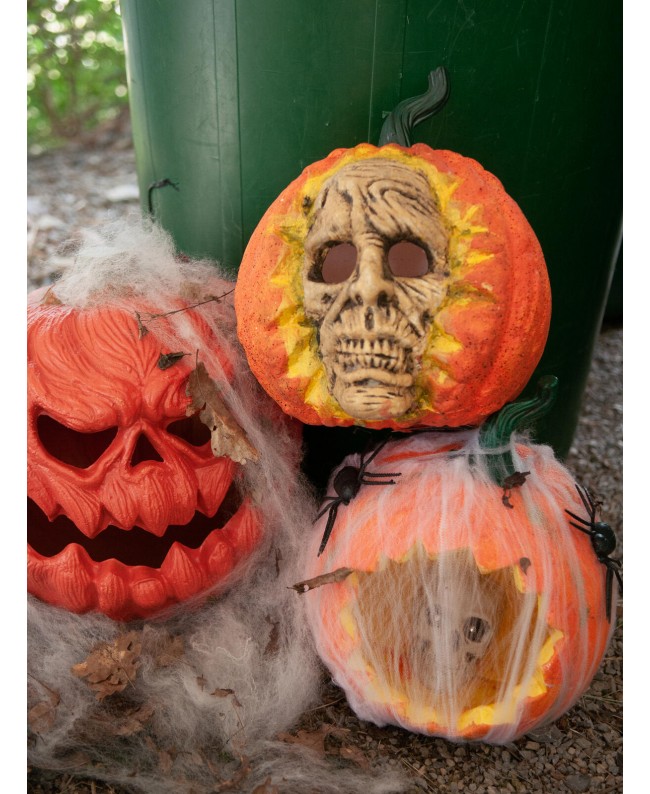Europalms Halloween Totenkopf-Kürbis, 26cm